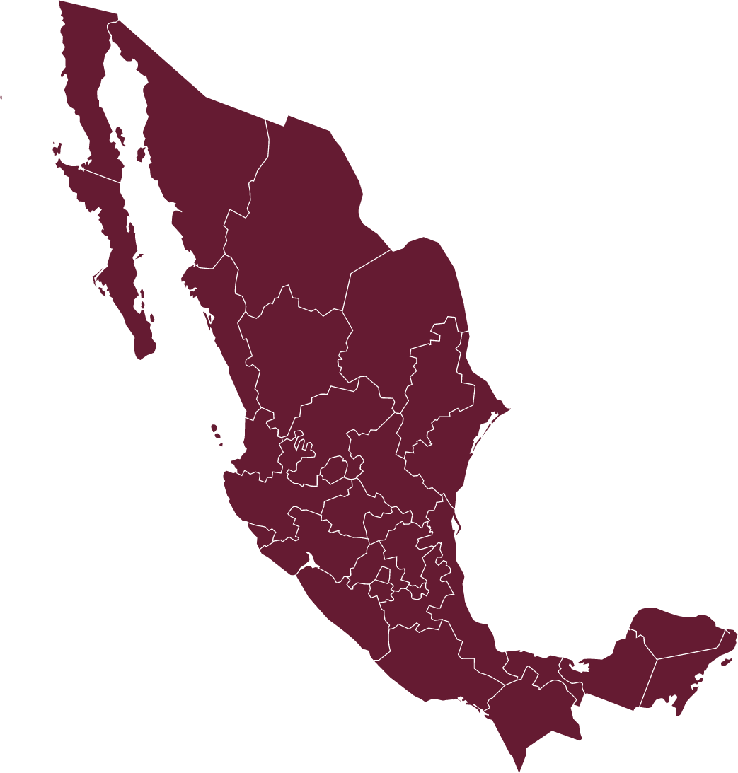 Mexico country map